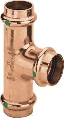 Тройник медный 35х22х35 profipress viega