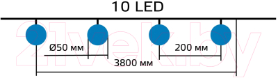Садовая гирлянда Gauss Solar GS033