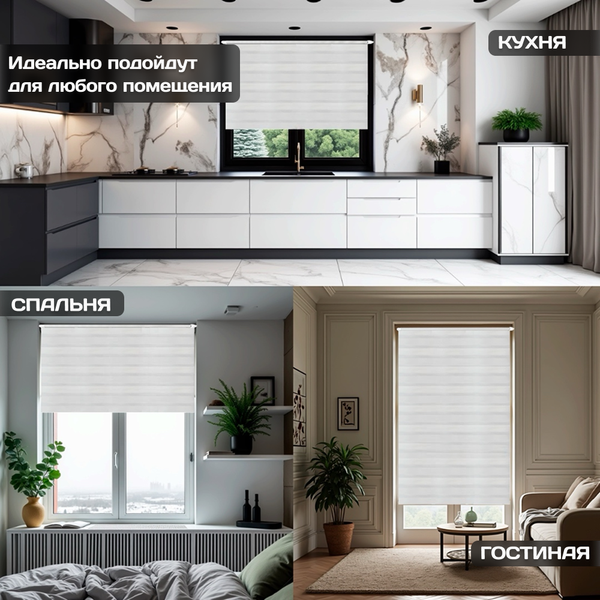 Рулонная штора Sundays Home Лайнс 78х160