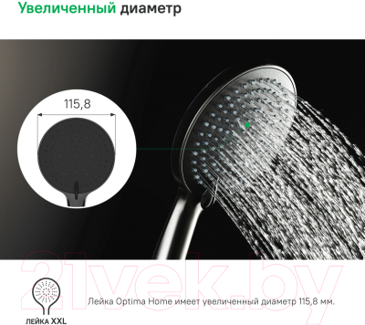 Лейка ручного душа IDDIS Optima Home OPH3F0Gi18