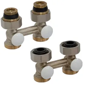 Клапан н-образный прямой для двухтрубных систем 3/4"fх3/4"e арт. r387lx002 giacomini