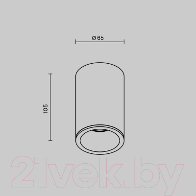 Точечный светильник Maytoni Zoom C029CL-01-S-B