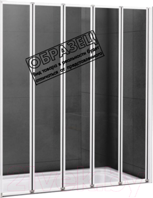 Стеклянная шторка для ванны Cezares Relax-V-5-120/140-P-Bi-R