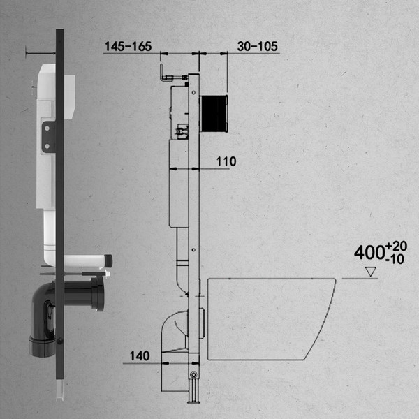 Инсталляция для унитаза Oliveeka M-6601A