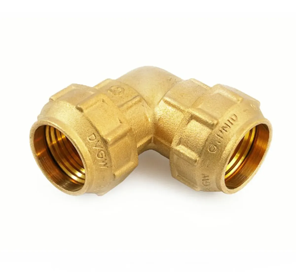 Угольник латунный компрессионный двойной ду 25х25 general fittings