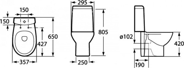 Сливной бачок Roca Victoria Nord 7341ND0000