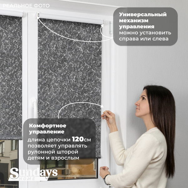 Рулонная штора Sundays Home LM 97-24 64х215