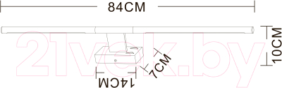 Подсветка для картин и зеркал Arte Lamp Lines A2029AP-1BK