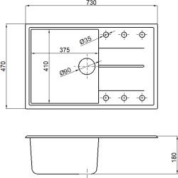Мойка кухонная AV Engineering Benefit AVE730470GRA (серый)