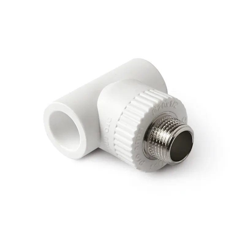 П/п тройник комб. нр 25х1/2" белый pro aqua