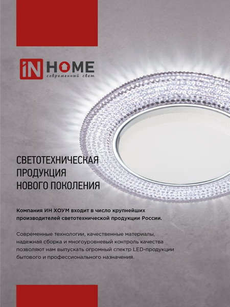 Точечный светильник INhome GX53R-deco Реснички-WH / 4690612044385