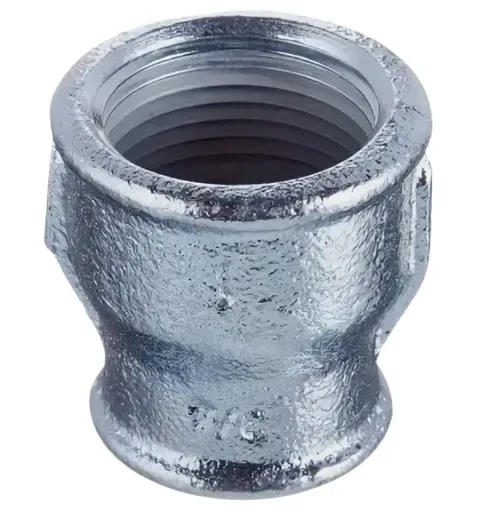 Муфта чугунная оцинк. переходная ду 25х15 (1"х1/2") gebo