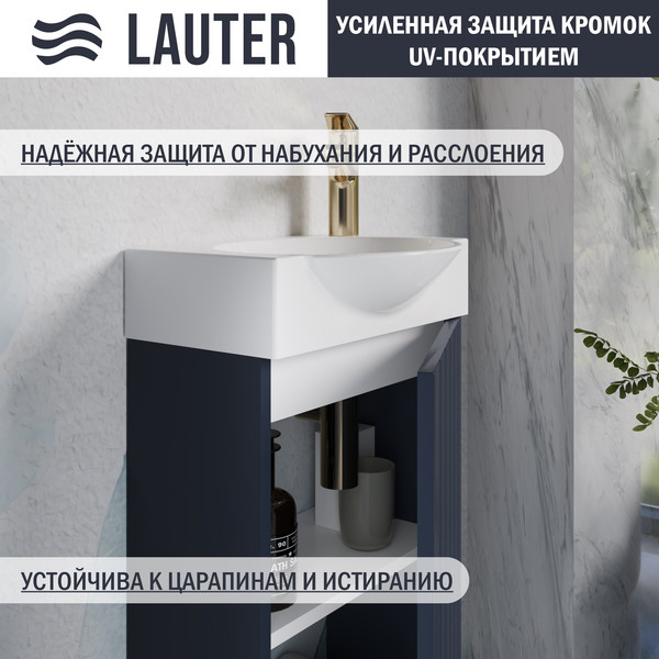 Тумба с умывальником Lauter Из искусственного мрамора Amelia 40