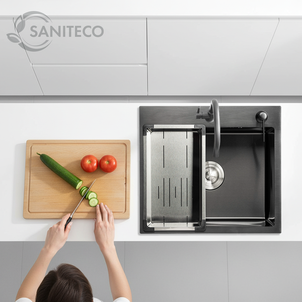 Мойка кухонная Saniteco 5045 PVD