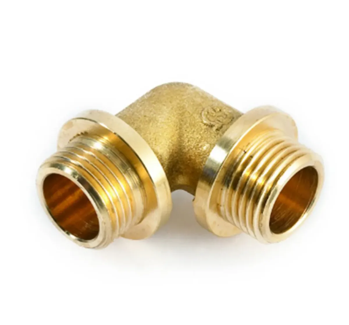Угольник латунный рр ду 20 (3/4") с бортом general fittings
