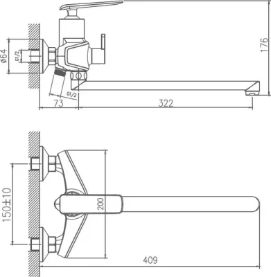 Смеситель Haiba HB22548-7
