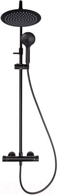 Душевая система со смесителем Rubineta Olo BK + Thermo-15 / 625038