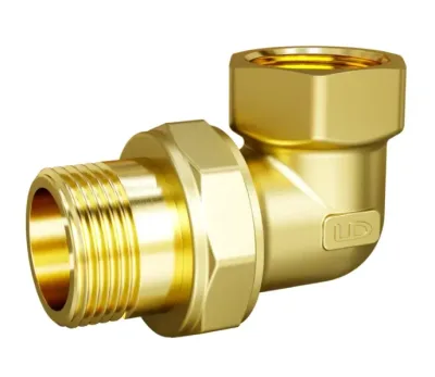 Соединитель латунный (американка) мр ду 15 (1/2") угловой ld