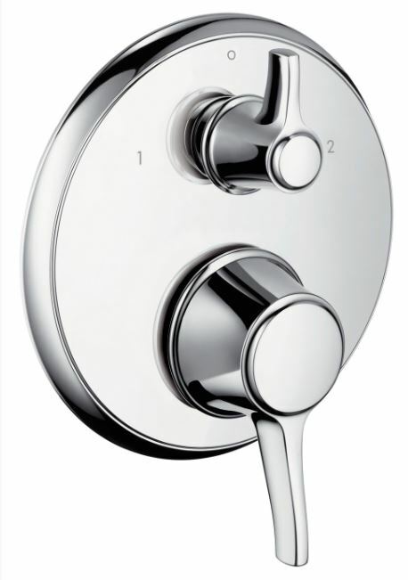 Hansgrohe \ Ecostat Classic \ Термостат встроенный \ На два выхода \ Наружная часть \ Для монтажа с