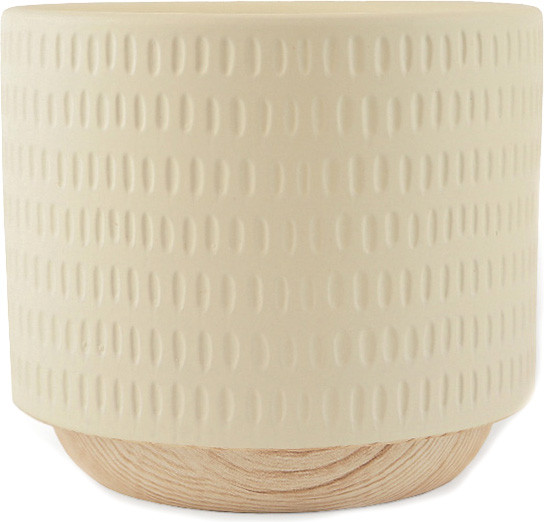 Кашпо Mandarin Decor Често / P18C23104B-12milk
