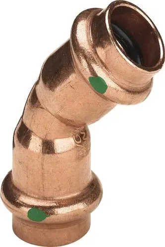 Отвод медный 15х45* profipress viega