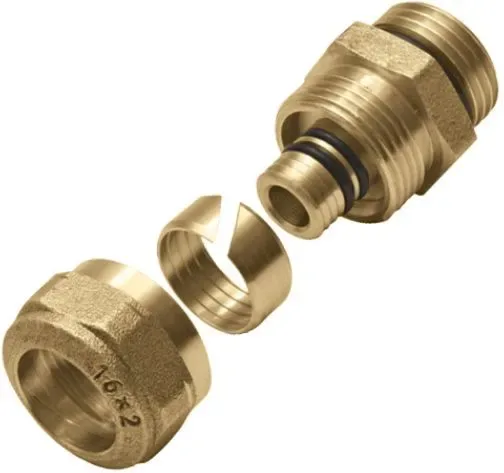 Соединитель нр для труб многослойных 16 g3/4" арт. 1010045001 (9025.04) kan