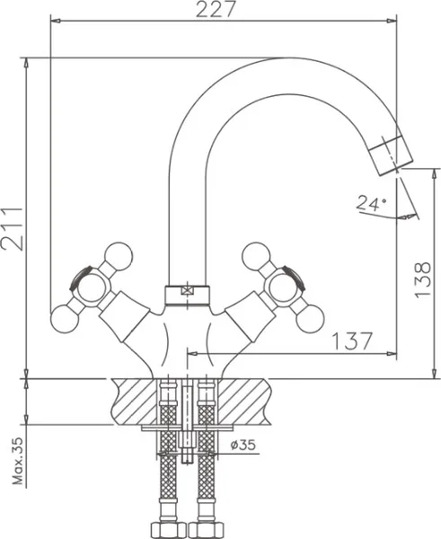 Смеситель Haiba HB1219