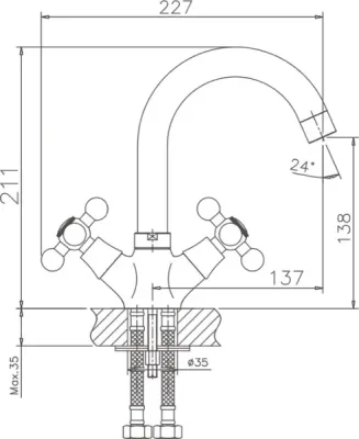 Смеситель Haiba HB1219