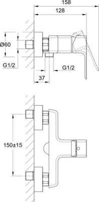Смеситель Cersanit Geo 63041