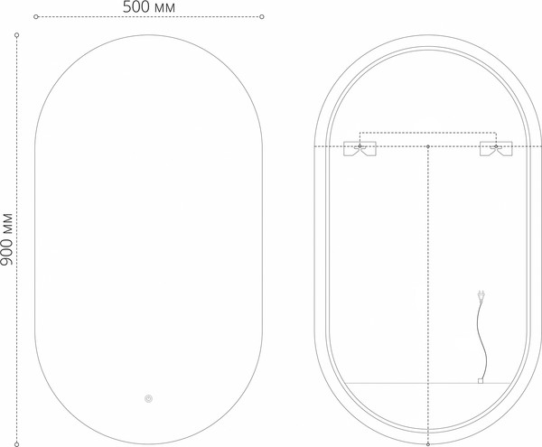 Зеркало Grossman LED / 2450902