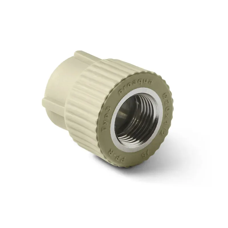 П/п муфта комб. вр 20х1/2" серая pro aqua