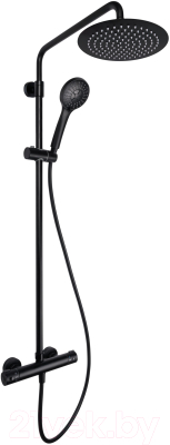 Душевая система со смесителем Rubineta Olo BK + Thermo-15 / 625038