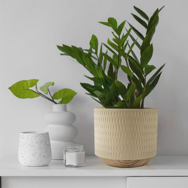 Кашпо Mandarin Decor Често / P18C23104B-12milk