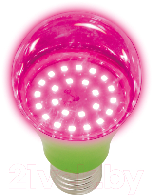 Лампа для растений Uniel LED-A60-8W/SPSB/E27/CL PLP30G / UL-00004581