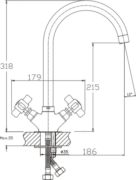 Смеситель Haiba HB4118