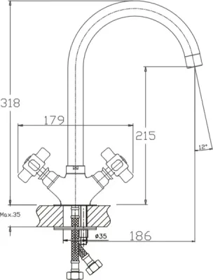 Смеситель Haiba HB4118