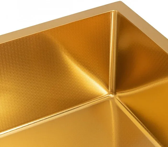 Кухонная мойка 500*500, коландер, дозатор gold decor