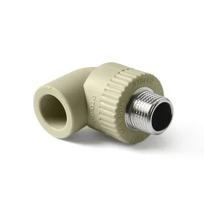 П/п отвод комб. нр 20х1/2" серый pro aqua