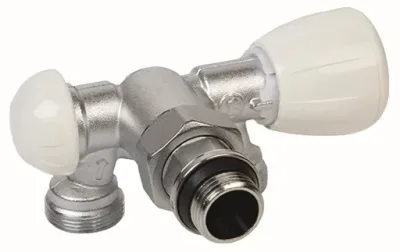 Вентиль блочный правый с зондом угловой нр ду 1/2"х18 арт. r357bx062 giacomini