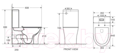 Унитаз напольный WeltWasser Telbach 001 GL-WT