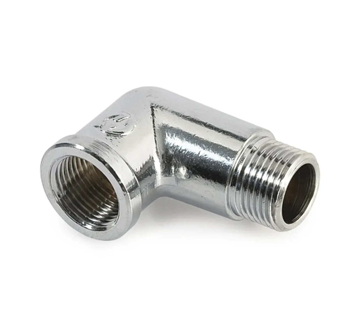 Угольник латунный хром. мр ду 15 (1/2") general fittings