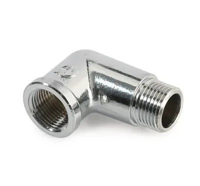 Угольник латунный хром. мр ду 15 (1/2") general fittings