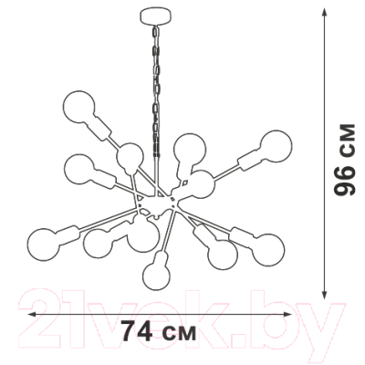 Люстра Vitaluce V4750-0/12