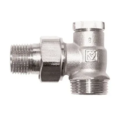 Вентиль запорный лат. герц-rl-1 угловой ду 15 (g 3/4" - со стороны трубы) herz
