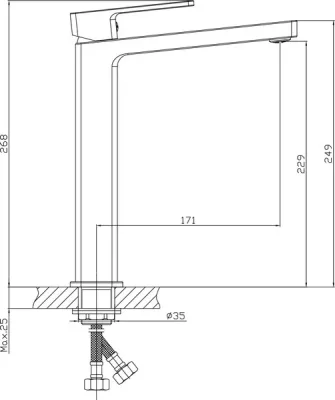 Смеситель Lauter Cascade 21СК0655C