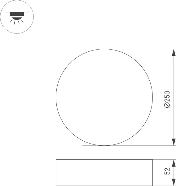 Потолочный светильник Arlight SP-RONDO-R250-30W Day4000 WH 120deg / 022232(2)