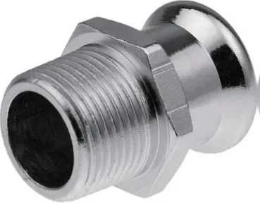 Соединитель steel нр press 15хr 1/2" арт. 1509045003 (620228.4) kan
