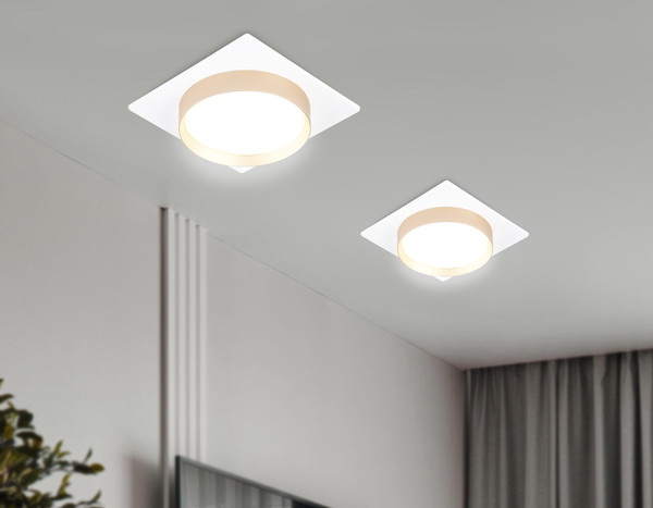 Точечный светильник Ambrella TN5230 WH/GD
