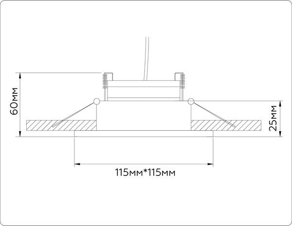 Точечный светильник Ambrella TN52337 SWH