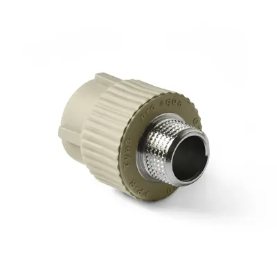 П/п муфта комб. нр 20х3/4" серая pro aqua